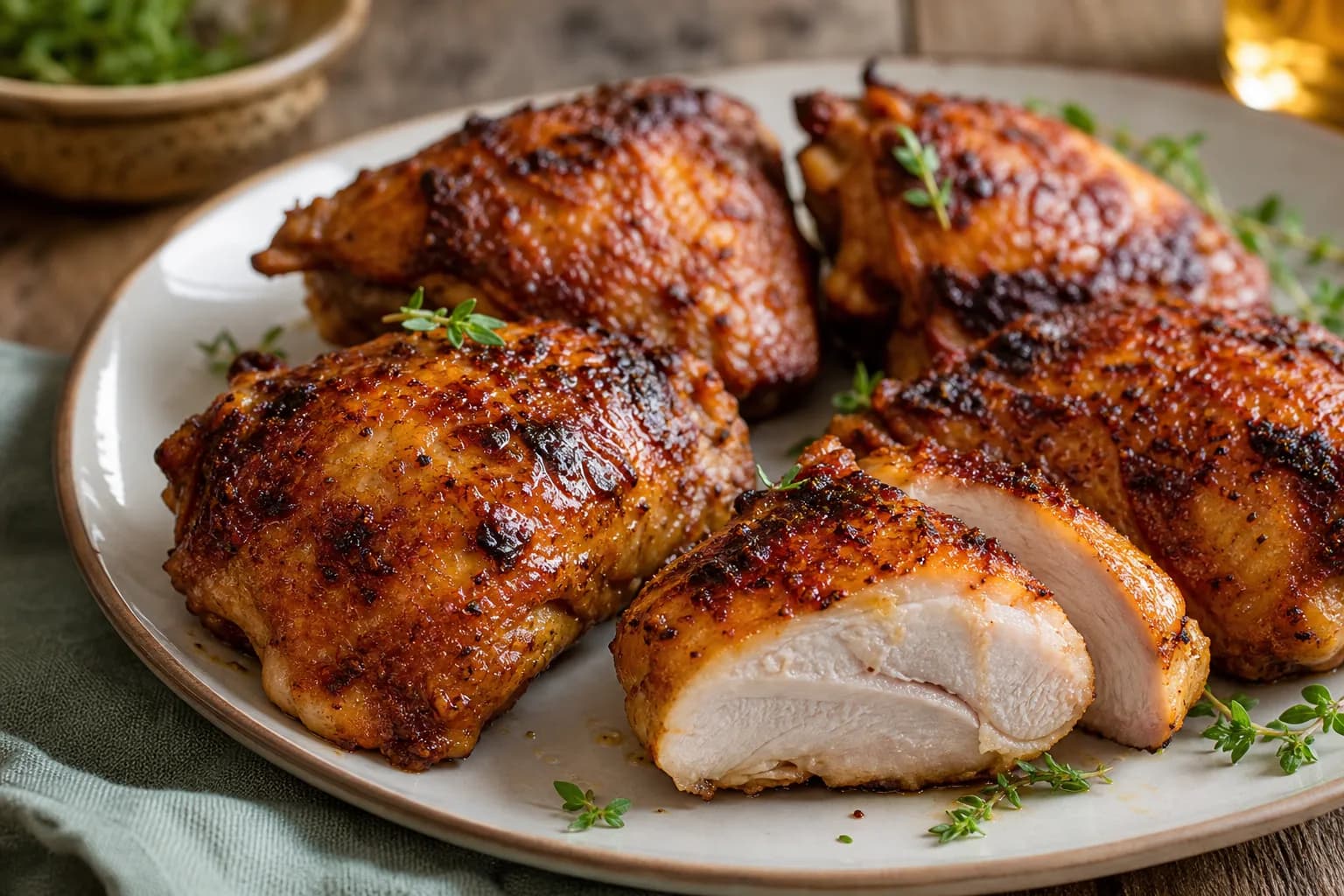 Air Fryer Chicken Thighs