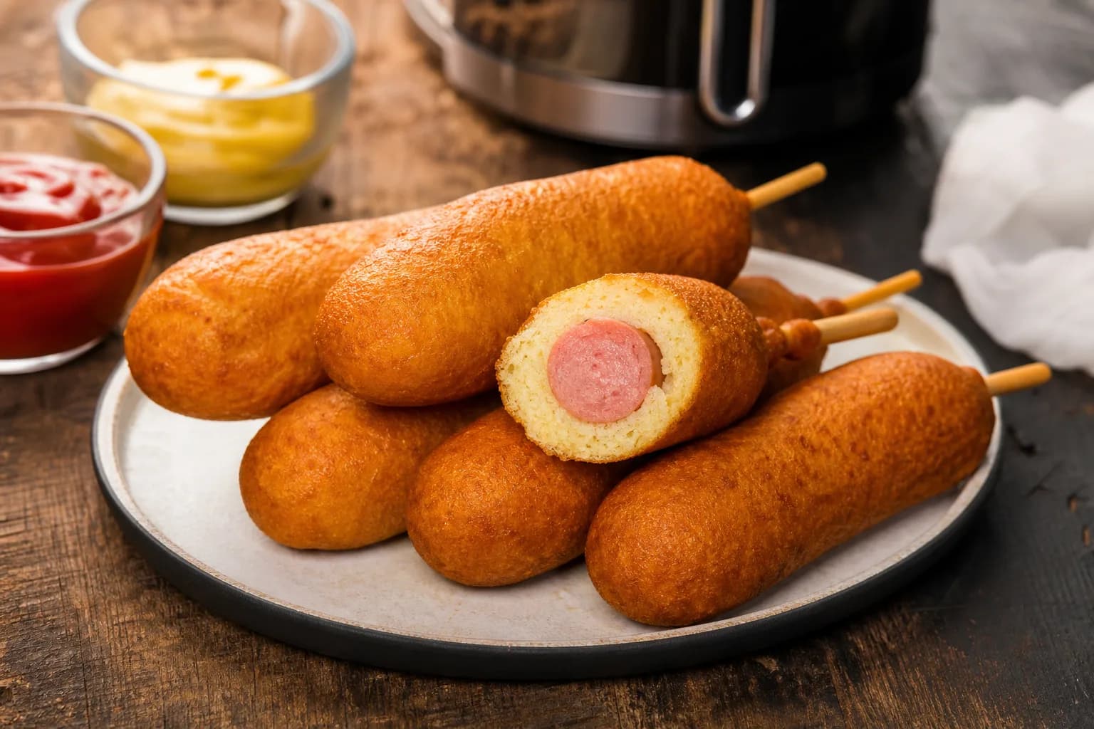 Air Fryer Frozen Corn Dogs