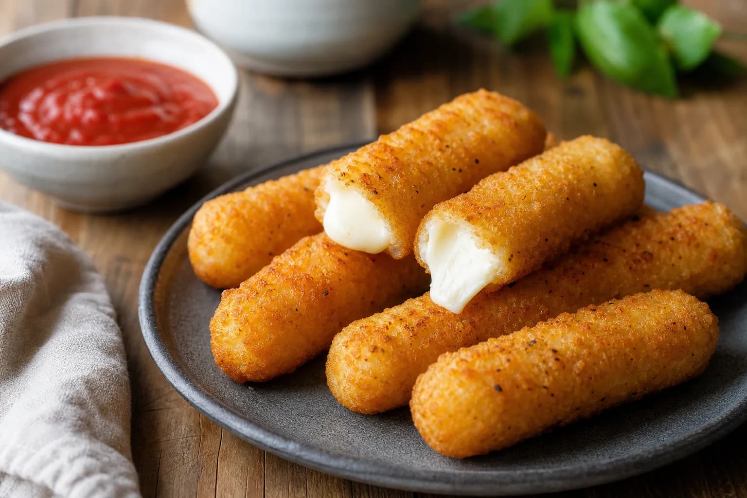 Air Fryer Frozen Mozzarella Sticks