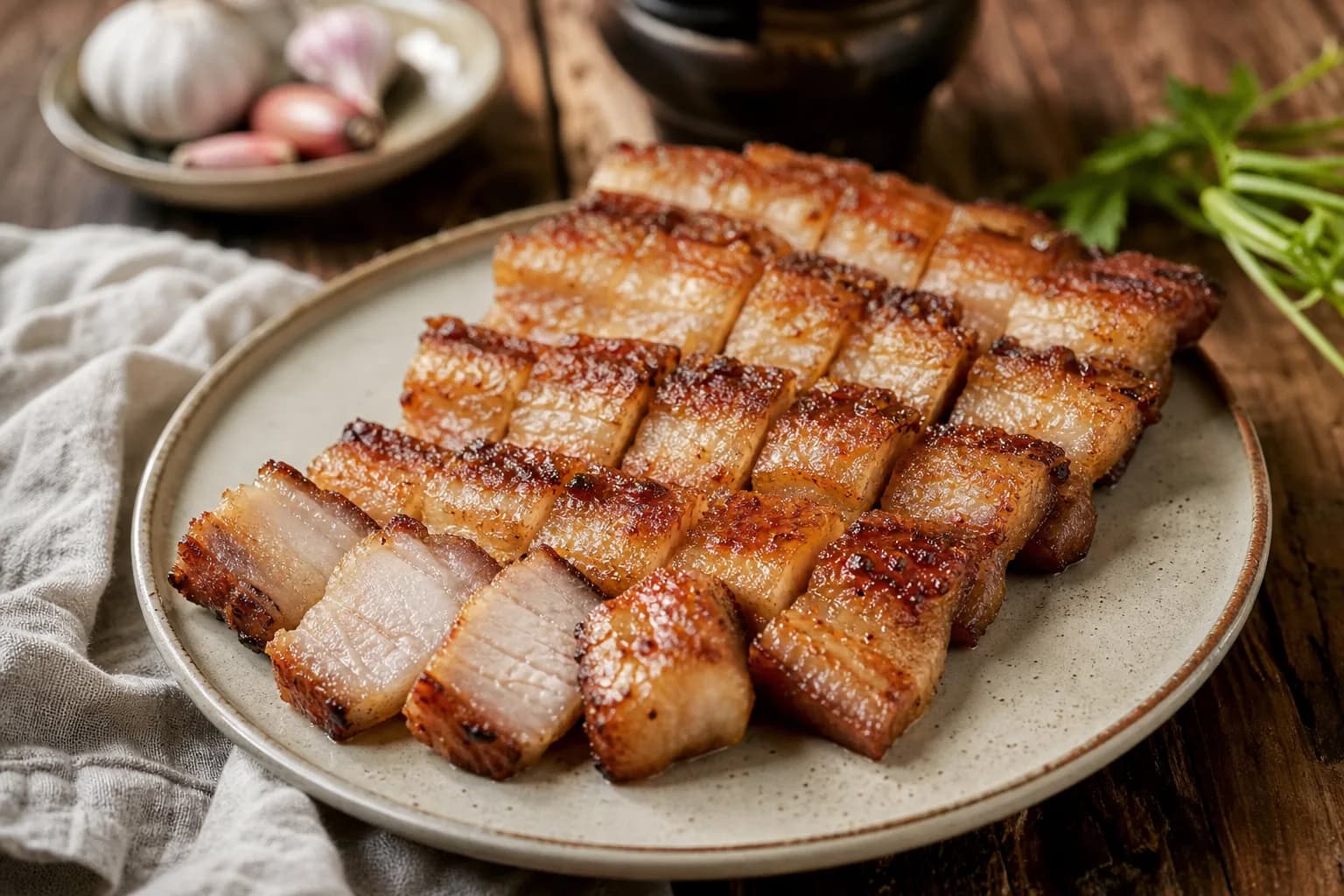 Air Fryer Pork Belly Slices