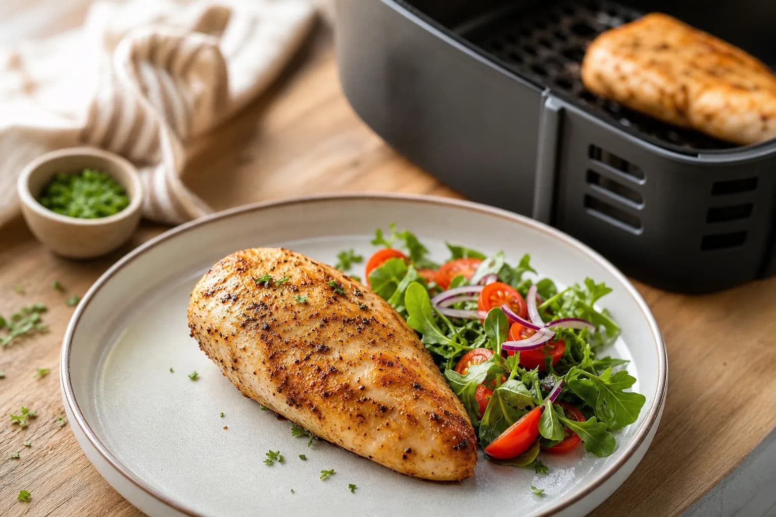 Air Fryer Frozen Chicken Breast: How Long for 6–8 oz Pieces
