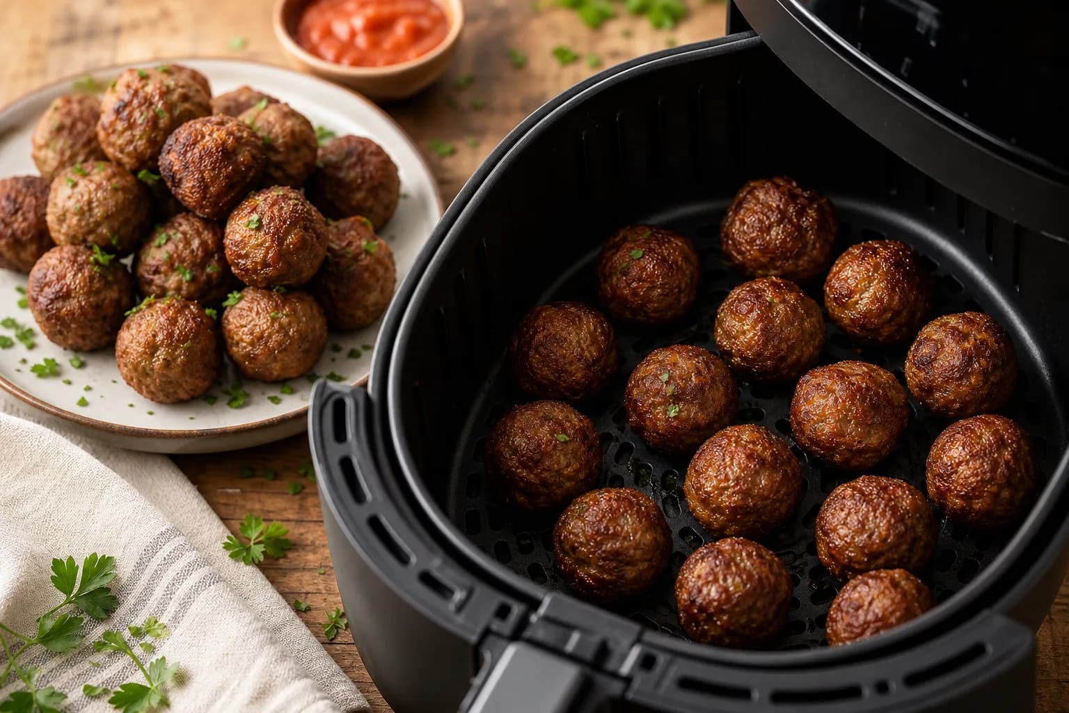 Air Fryer Frozen Meatballs: How Long for 1-Inch and 2-Inch Meatballs