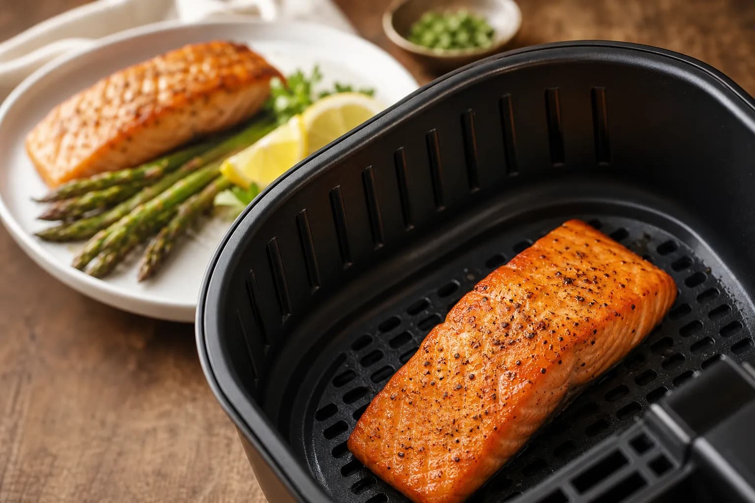 Air Fryer Frozen Salmon Fillets: 6 oz No-Thaw Timing