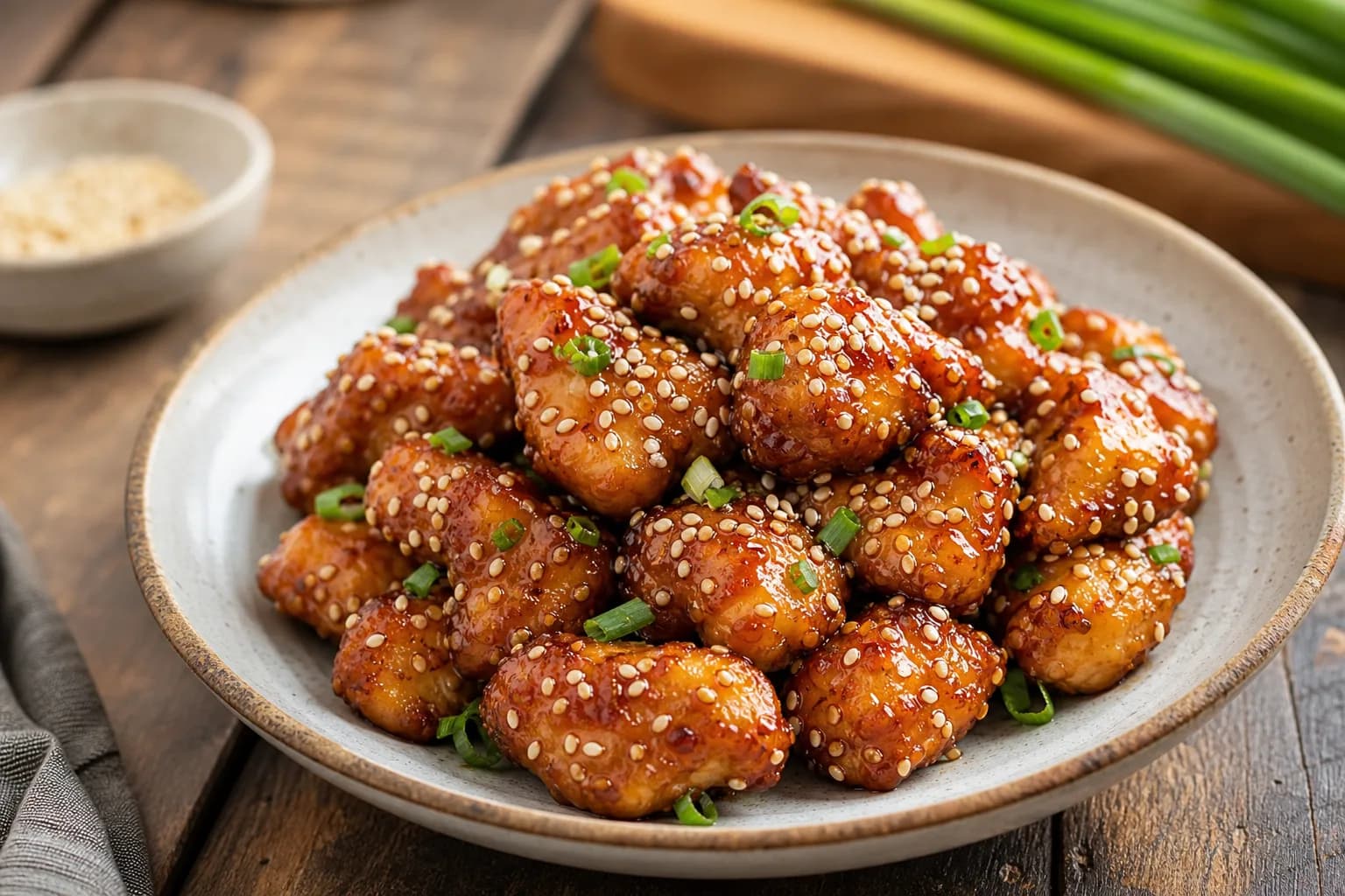 Crispy Air Fryer Sesame Chicken Bites
