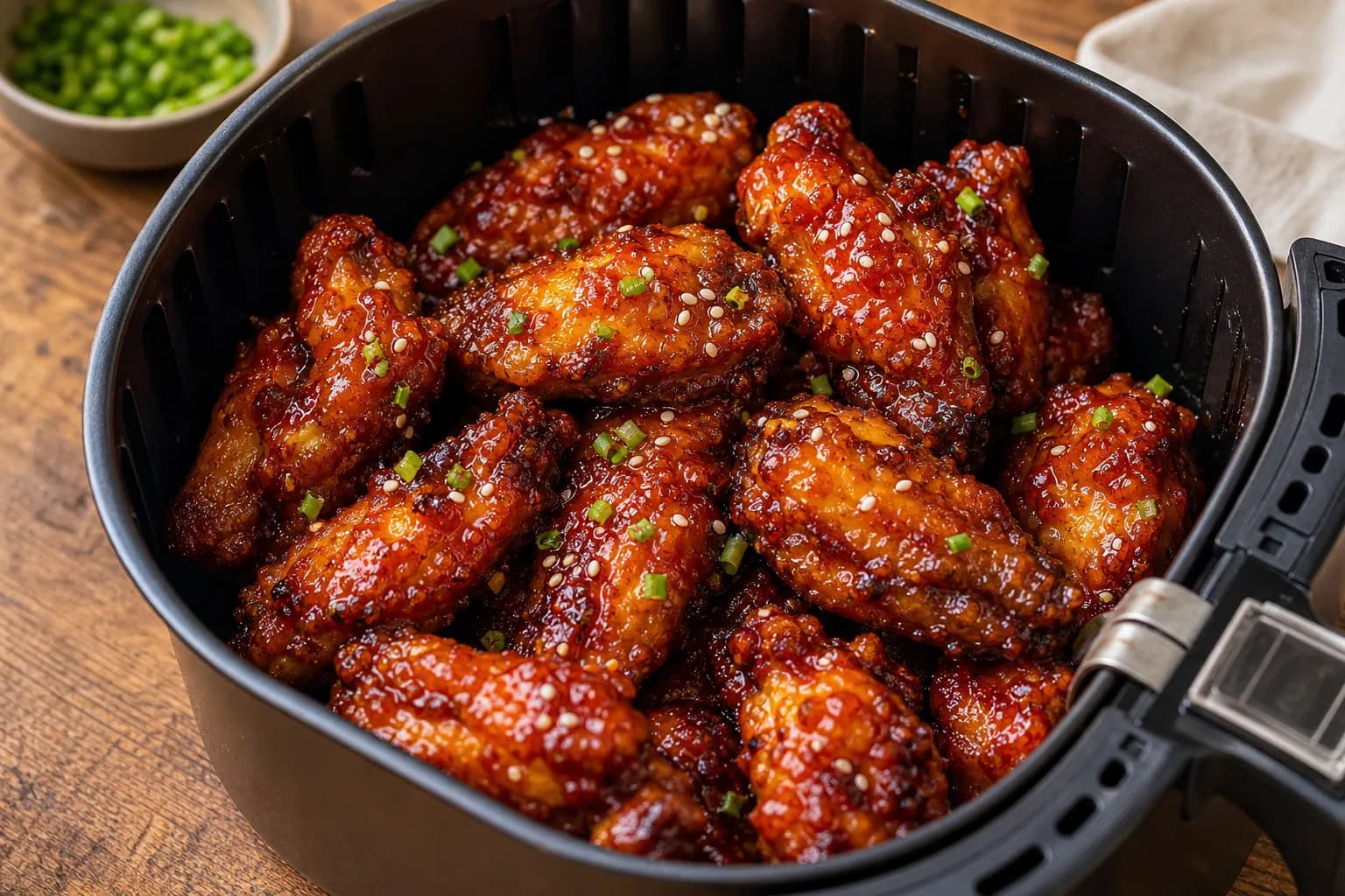 Sticky Air Fryer Korean Chicken Wings