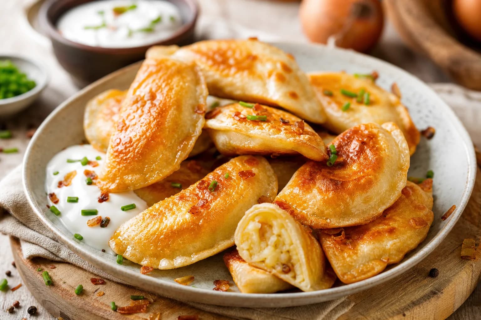 Air Fryer Frozen Pierogies