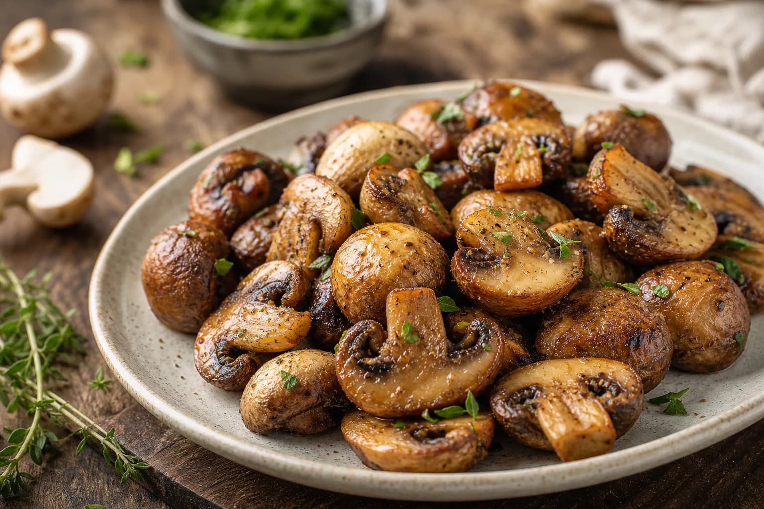 Air Fryer Mushrooms